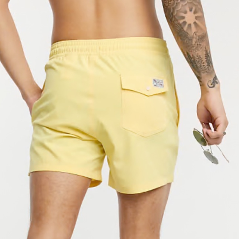 Polo Yellow Swim Shorts